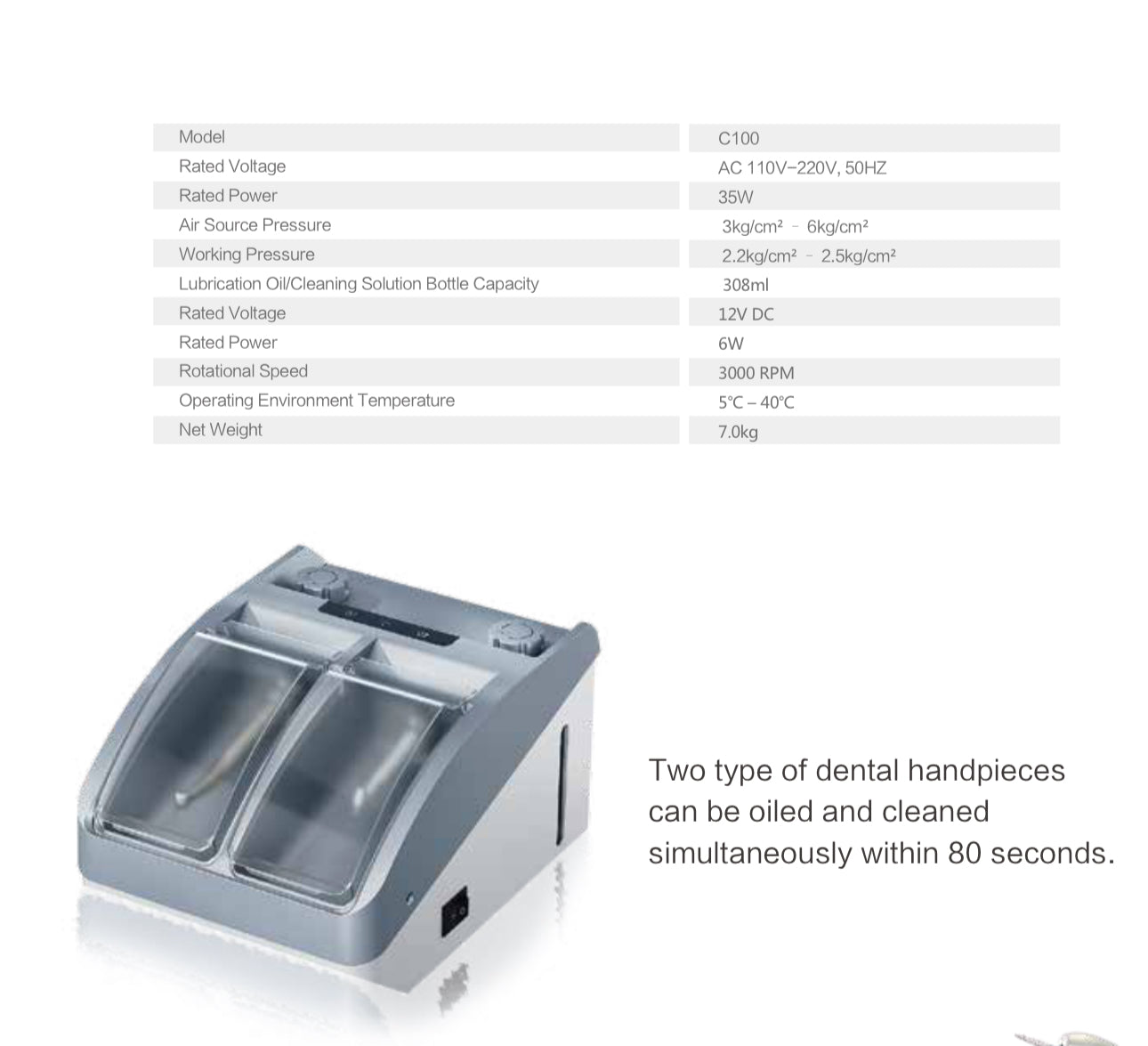 2 in 1 cleaning and oil machine