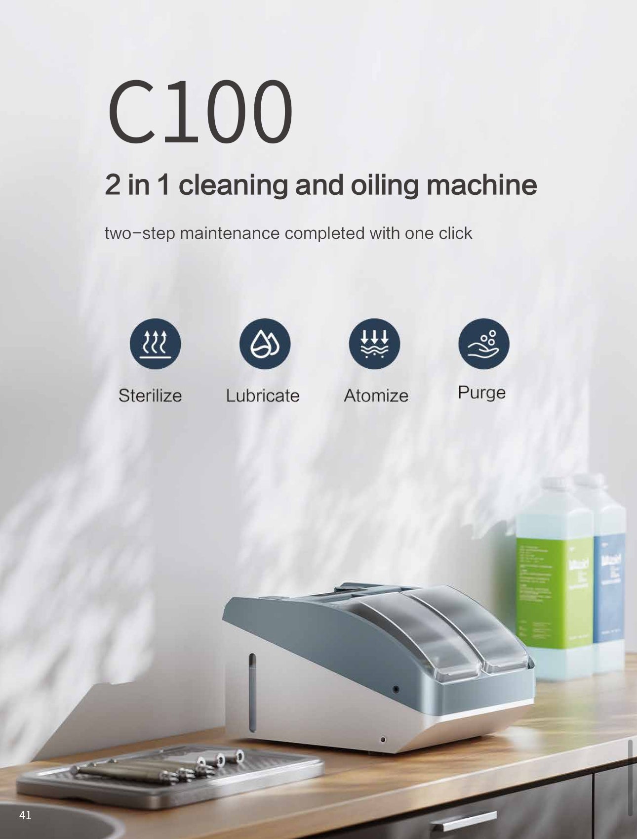 2 in 1 cleaning and oil machine