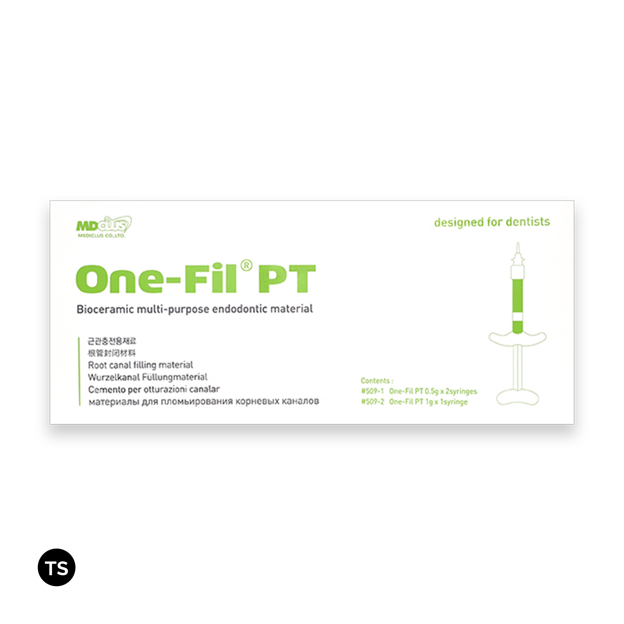 One-Fil PT putty (premixed tricalcium silicate material)