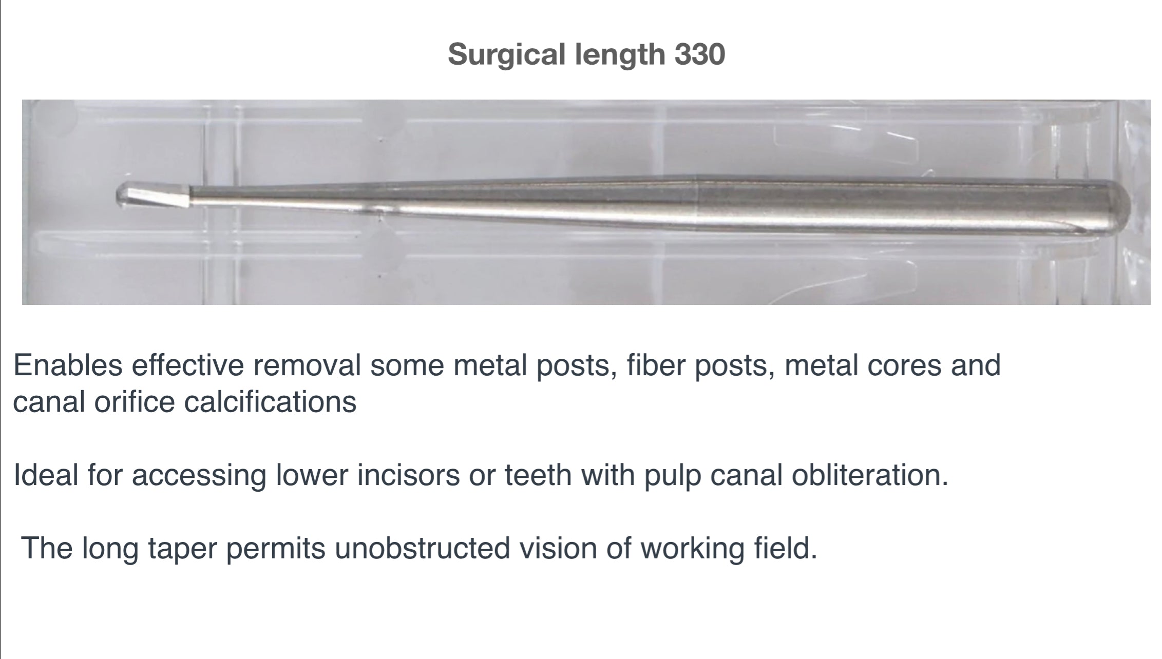 Endo access burs (beasts and refined).